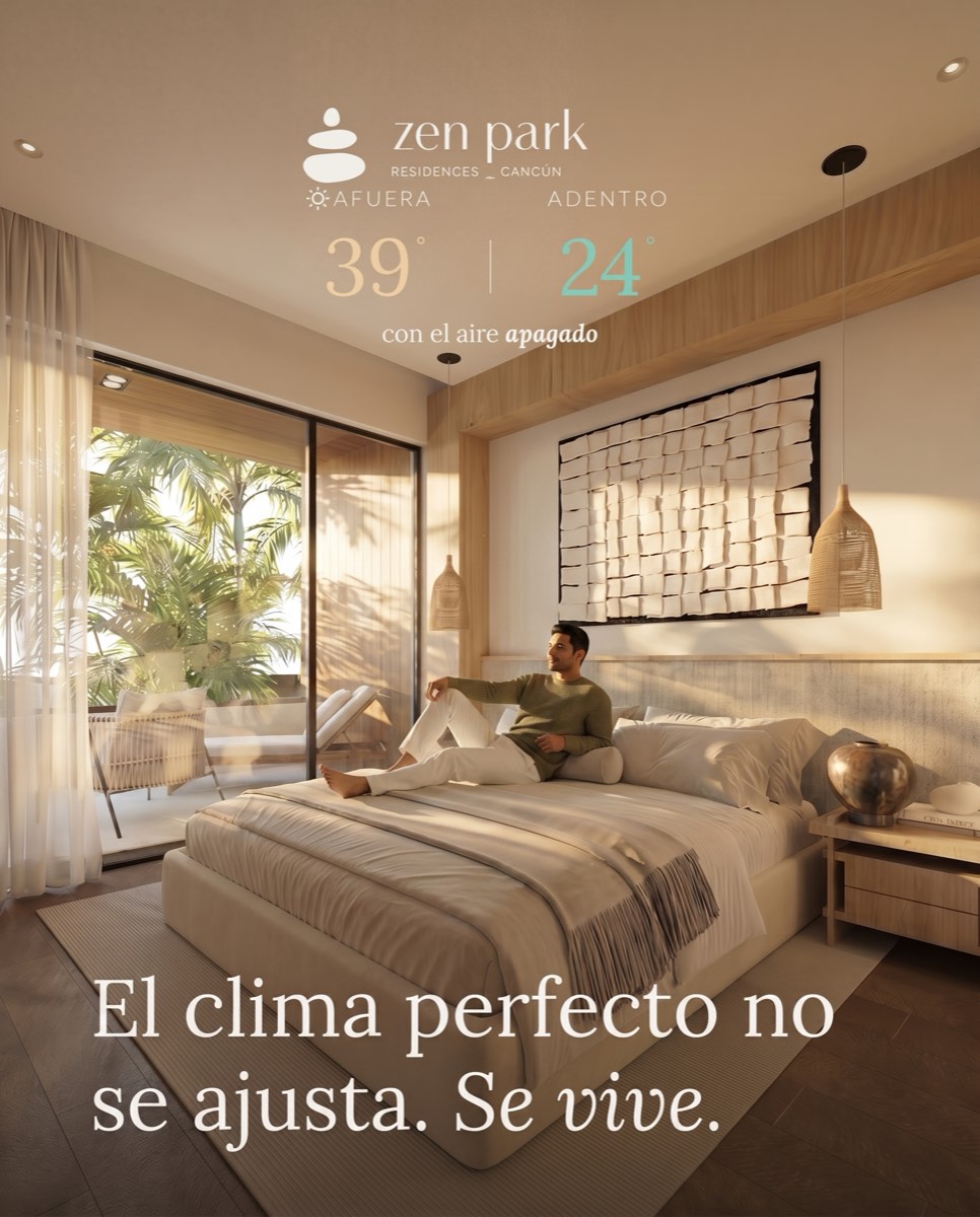 Temperatura interior estable de 24° con el aire apagado mientras afuera hay 39° — aislamiento térmico de la residencia